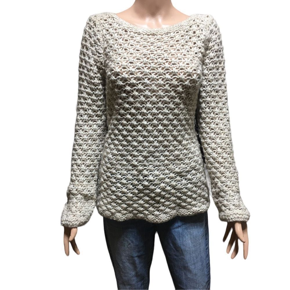 Vintage Women’s Berretti Crochet Knit Sweater M